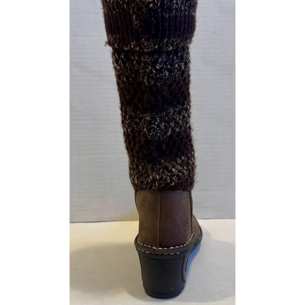 UGG Australia Cresthaven 1938 w/Esp Women's Brown Suede Knit Wedge Heel Size 9 - Picture 4 of 9